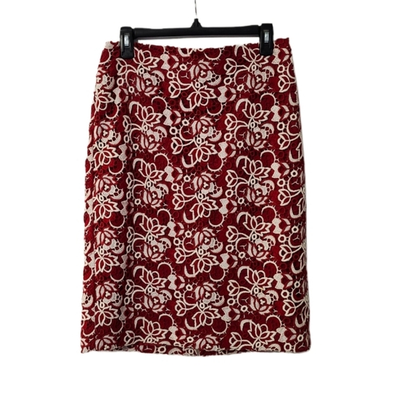 Talbots Dresses & Skirts - NWT Talbots Size 6 Pencil Skirt Red & White